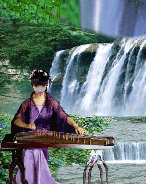 今夜为你拨一曲《高山流水》愿你来低眉合弦